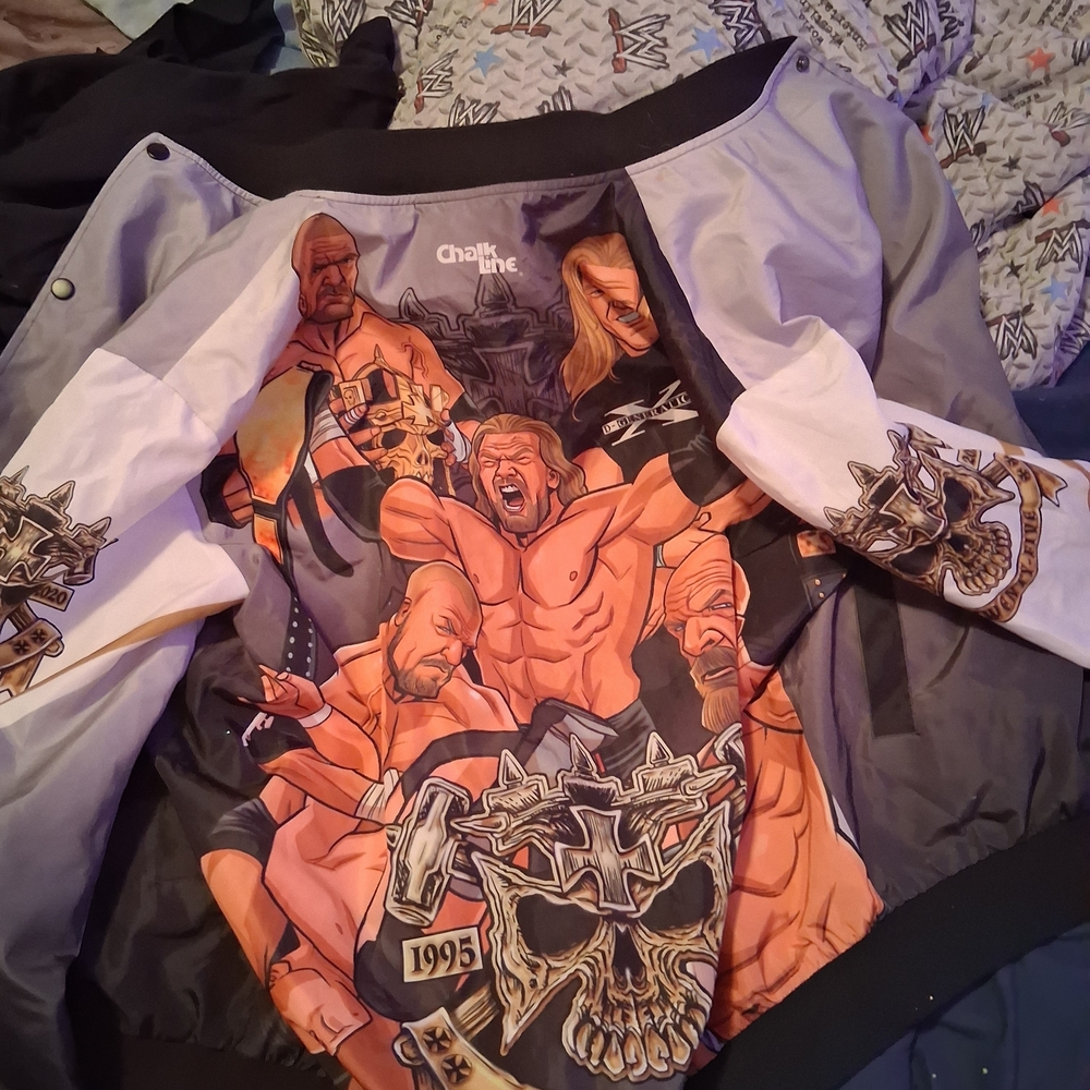 WWE Gray and Black Lightweight Jacket